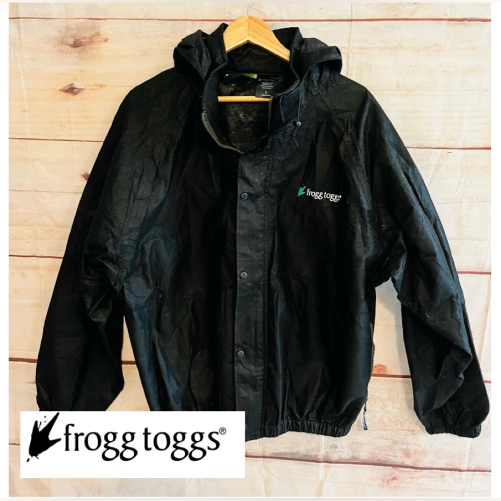 FROGG TOGGS Jacket ultra light hooded sz L